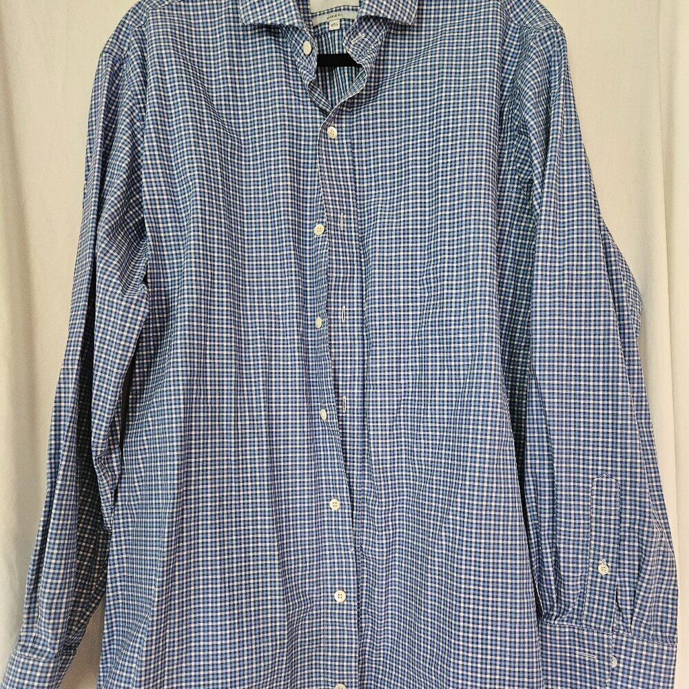 Mens Ledbury Button Up Dress Shirt Blue‎